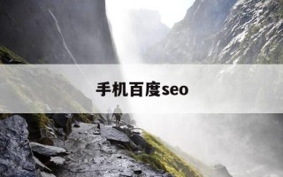 手机百度seo-手机百度网盘解除限速