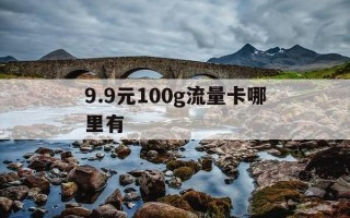 9.9元100g流量卡哪里有-99元100g流量卡是真的吗