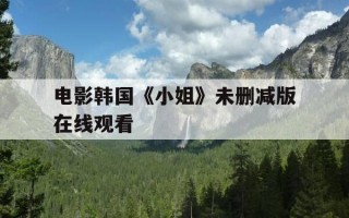 电影韩国《小姐》未删减版在线观看-小姐电影韩国电视剧在线观看