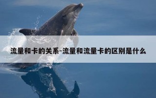 流量和卡的关系-流量和流量卡的区别是什么