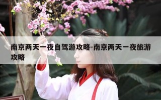 南京两天一夜自驾游攻略-南京两天一夜旅游攻略