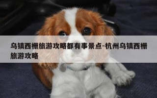 乌镇西栅旅游攻略都有事景点-杭州乌镇西栅旅游攻略