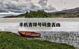 手机吉祥号码查吉凶-手机吉祥号码查吉凶测试