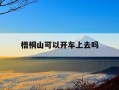 梧桐山可以开车上去吗-梧桐山可以开车上去吗现在