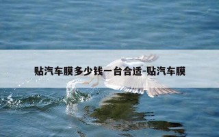 贴汽车膜多少钱一台合适-贴汽车膜