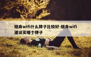随身wifi什么牌子比较好-随身wifi建议买哪个牌子