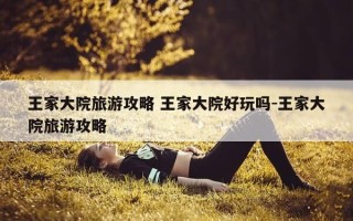 王家大院旅游攻略 王家大院好玩吗-王家大院旅游攻略