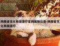 陕西省文化和旅游厅官网最新公告-陕西省文化和旅游厅