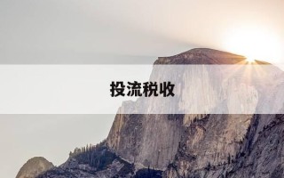 投流税收-投流的全称