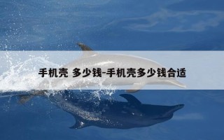 手机壳 多少钱-手机壳多少钱合适