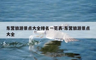 东营旅游景点大全排名一览表-东营旅游景点大全