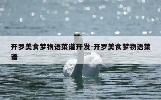 开罗美食梦物语菜谱开发-开罗美食梦物语菜谱