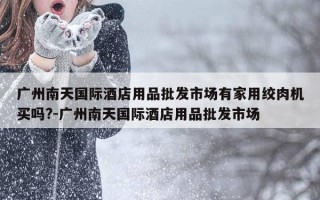 广州南天国际酒店用品批发市场有家用绞肉机买吗?-广州南天国际酒店用品批发市场
