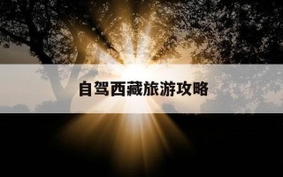自驾西藏旅游攻略-自驾西藏旅游攻略必备物品