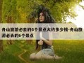 舟山旅游必去的6个景点大约多少钱-舟山旅游必去的6个景点
