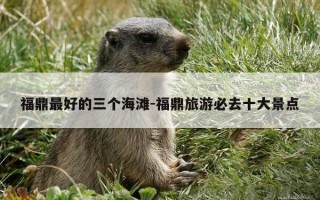 福鼎最好的三个海滩-福鼎旅游必去十大景点