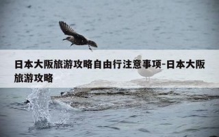 日本大阪旅游攻略自由行注意事项-日本大阪旅游攻略