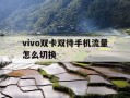 vivo双卡双待手机流量怎么切换-vivo手机双卡流量如何切换
