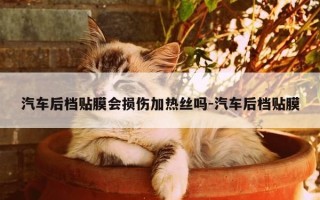 汽车后档贴膜会损伤加热丝吗-汽车后档贴膜