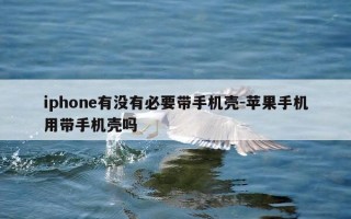 iphone有没有必要带手机壳-苹果手机用带手机壳吗