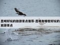 昆明好玩的旅游景点推荐-昆明有哪些好玩的旅游景点