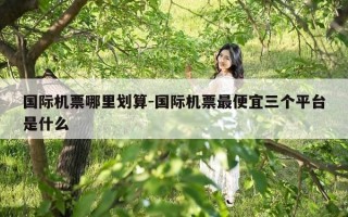 国际机票哪里划算-国际机票最便宜三个平台是什么