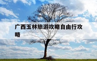 广西玉林旅游攻略自由行攻略-