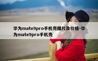 华为mate9pro手机壳图片及价格-华为mate9pro手机壳