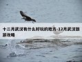 十二月武汉有什么好玩的地方-12月武汉旅游攻略