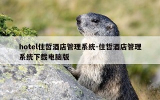 hotel住哲酒店管理系统-住哲酒店管理系统下载电脑版