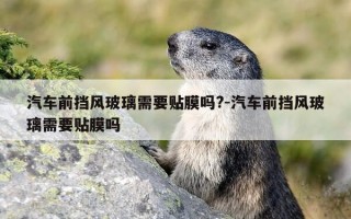 汽车前挡风玻璃需要贴膜吗?-汽车前挡风玻璃需要贴膜吗