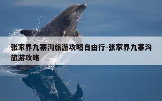 张家界九寨沟旅游攻略自由行-张家界九寨沟旅游攻略