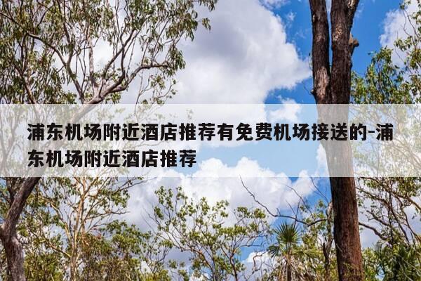 浦东机场附近酒店推荐有免费机场接送的-浦东机场附近酒店推荐-第1张图片-优惠活动网