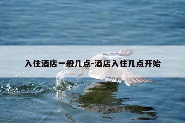 入住酒店一般几点-酒店入住几点开始-第1张图片-优惠活动网