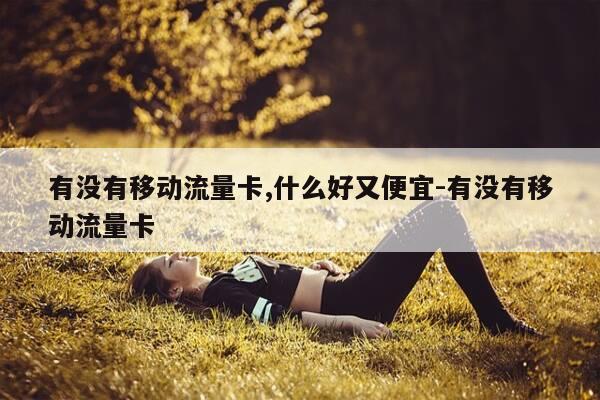 有没有移动流量卡,什么好又便宜-有没有移动流量卡-第1张图片-优惠活动网 有没有移动流量卡,什么好又便宜-有没有移动流量卡-第1张图片-优惠活动网