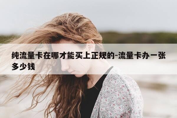 纯流量卡在哪才能买上正规的-流量卡办一张多少钱-第1张图片-优惠活动网