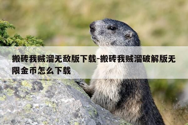 搬砖我贼溜无敌版下载-搬砖我贼溜破解版无限金币怎么下载-第1张图片-优惠活动网