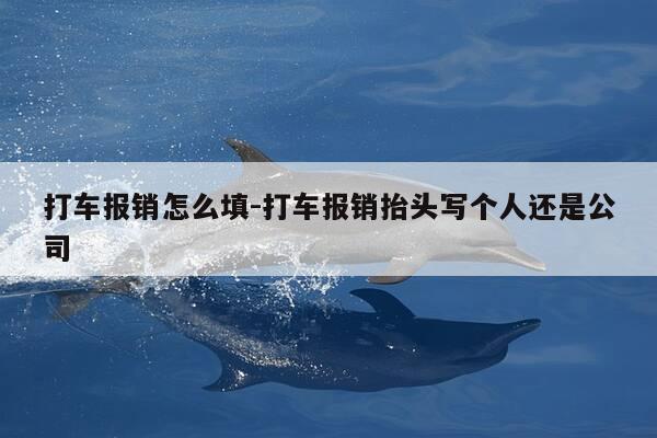 打车报销怎么填-打车报销抬头写个人还是公司-第1张图片-优惠活动网