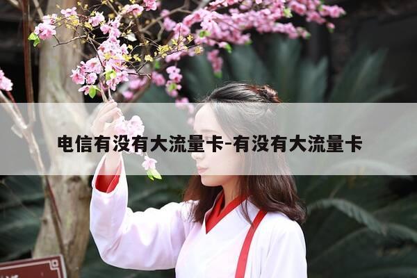 电信有没有大流量卡-有没有大流量卡-第1张图片-优惠活动网