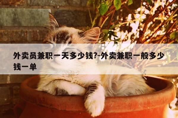 外卖员兼职一天多少钱?-外卖兼职一般多少钱一单-第1张图片-优惠活动网 外卖员兼职一天多少钱?-外卖兼职一般多少钱一单-第1张图片-优惠活动网