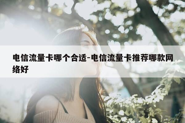 电信流量卡哪个合适-电信流量卡推荐哪款网络好-第1张图片-优惠活动网 电信流量卡哪个合适-电信流量卡推荐哪款网络好-第1张图片-优惠活动网