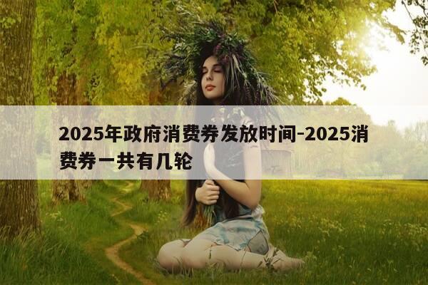 2025年政府消费券发放时间-2025消费券一共有几轮-第1张图片-优惠活动网