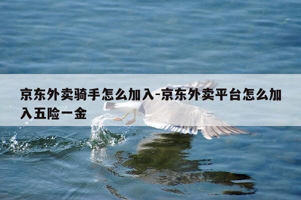 京东外卖骑手怎么加入-京东外卖平台怎么加入五险一金-第1张图片-优惠活动网 京东外卖骑手怎么加入-京东外卖平台怎么加入五险一金-第1张图片-优惠活动网