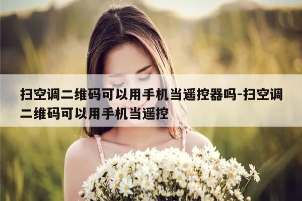 扫空调二维码可以用手机当遥控器吗-扫空调二维码可以用手机当遥控-第1张图片-优惠活动网