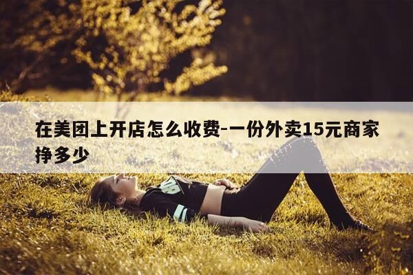 在美团上开店怎么收费-一份外卖15元商家挣多少-第1张图片-优惠活动网