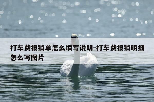 打车费报销单怎么填写说明-打车费报销明细怎么写图片-第1张图片-优惠活动网