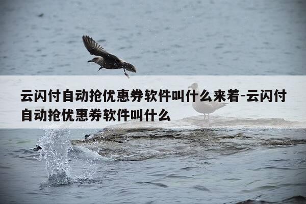 云闪付自动抢优惠券软件叫什么来着-云闪付自动抢优惠券软件叫什么-第1张图片-优惠活动网