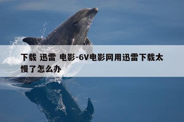 下载 迅雷 电影-6V电影网用迅雷下载太慢了怎么办-第1张图片-优惠活动网