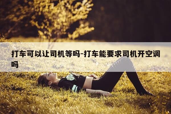 打车可以让司机等吗-打车能要求司机开空调吗-第1张图片-优惠活动网