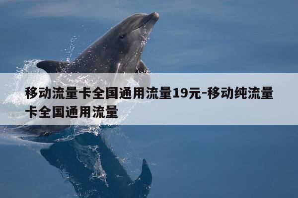 移动流量卡全国通用流量19元-移动纯流量卡全国通用流量-第1张图片-优惠活动网